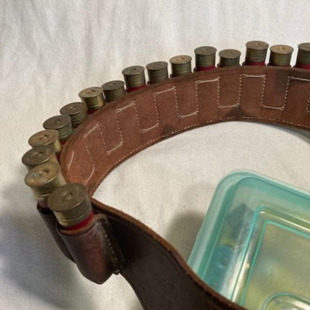 12 gauge Shell Belt or Bandolier. Made in Mexico . 36"